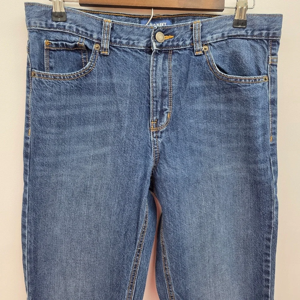 Old Navy Boys 16‎ Husky Straight Leg Blue Denim Jeans Classic School Fit